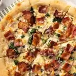 Bacon & Spinach White Pizza