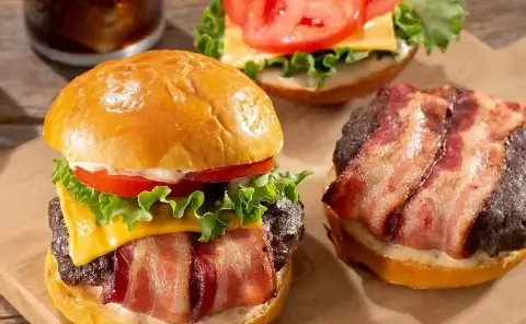 Bacon Wrapped Burgers