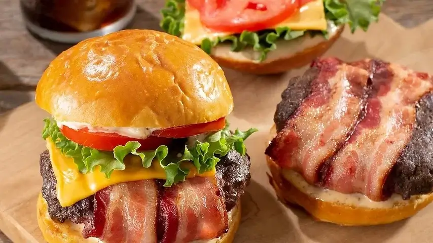 Bacon Wrapped Burgers