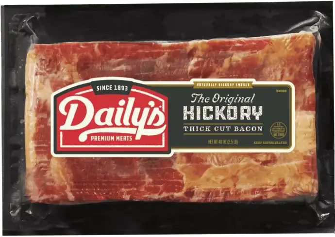 The Original Hickory Thick Cut Bacon, 40 oz. package | Daily’s® Premium Meats
